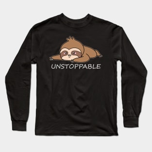 Sloth Unstoppable Long Sleeve T-Shirt